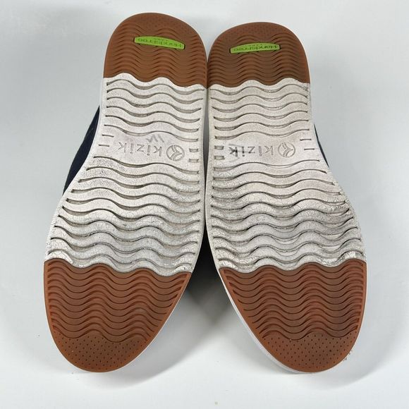 Kizik The Prague Navy Blue Canvas Suede Sneakers Shoes Mens 13 Wide W 14.5 Wide - Picture 9 of 16